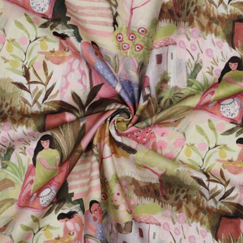 Canvas Digital TROPICAL GARDEN - MULTICOLOUR