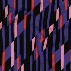 Romanit Jersey "Punta di Roma" Striche - schwarz