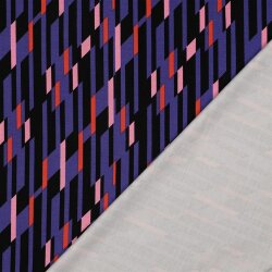 Romanit Jersey "Punta di Roma" Striche - schwarz