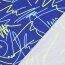 Baumwolljersey Neon Kritzelei - kobaltblau