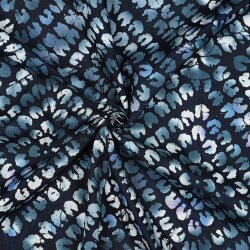 UNIQUE CRAFTED BATIK Viskose - dunkelblau