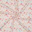 Baumwolljersey Bio~Organic Digital Blumen - weiß