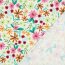 Baumwolljersey Digital Blumen - weiß