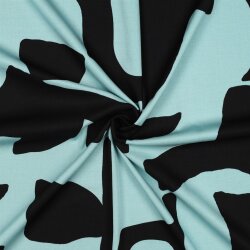 Viskose Jersey GEOMETRIC - LIGHT BLUE
