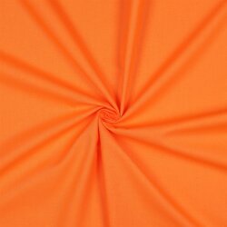 Baumwollpopeline *Vera* Uni - leuchtend orange