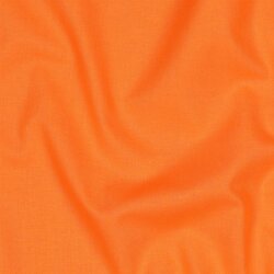 Baumwollpopeline *Vera* Uni - leuchtend orange
