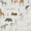 Baumwolljersey Digital Safaritiere - wollweiß