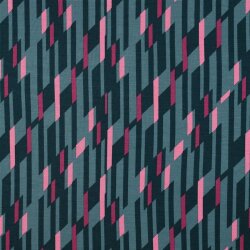 Romanit Jersey "Punta di Roma" Striche - dunkelmint