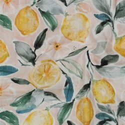 Musselin Digital LEMONS - PEACH