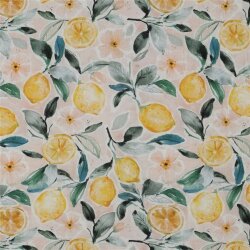 Musselin Digital LEMONS - PEACH