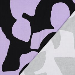 Viskose Jersey GEOMETRIC - LAVENDER