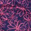 Viskose Jersey Blumen - dunkelblau