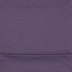 Strickbündchen Bio~Organic *Gerda* - altaubergine