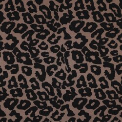 Viskose Jersey Tiere SKIN - BROWN