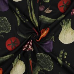 Canvas Digital VEGETABLES - schwarz