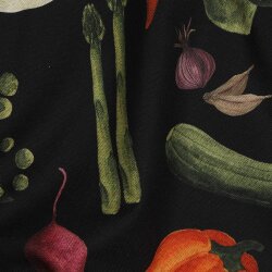 Canvas Digital VEGETABLES - schwarz