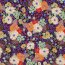 Viskose Lenzing 100% EcoVera™ Digital Blumenwiese  - schwarz