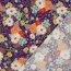 Viskose Lenzing 100% EcoVera™ Digital Blumenwiese  - schwarz