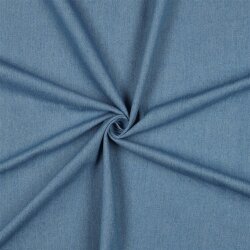 Jeansstoff Uni - jeansblau gewaschen
