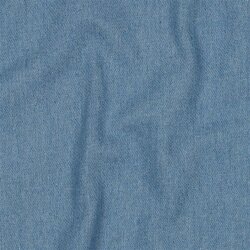 Jeansstoff Uni - jeansblau gewaschen