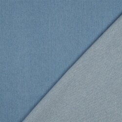Jeansstoff Uni - jeansblau gewaschen