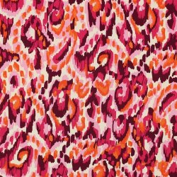 Viskose STRETCH IKAT - FUCHSIA