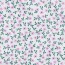 Baumwollpopeline Bio~Organic Blumen - weiß