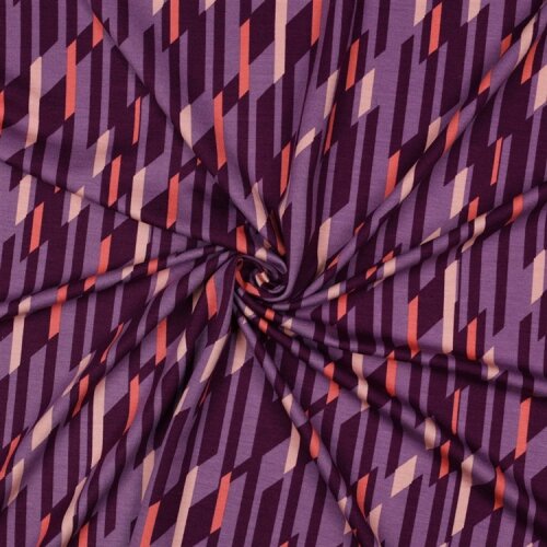 Romanit Jersey "Punta di Roma" Striche - lila