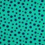Feine Baumwollpopeline GEOMETRICS - dunkelblau/ PETROL