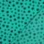 Feine Baumwollpopeline GEOMETRICS - dunkelblau/ PETROL