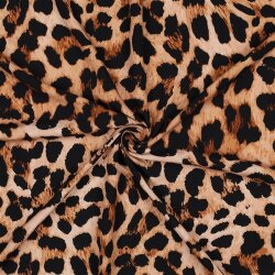 Viskosestoff Digital Tiere SKIN - BROWN