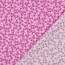 Baumwollpopeline Bio~Organic Blumen - PURPLE