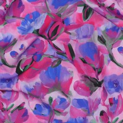 Viskose Lenzing 100% EcoVera™ Digital Tulpen - lila