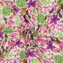 Viskose Lenzing 100% EcoVera™ Digital Blumen und...
