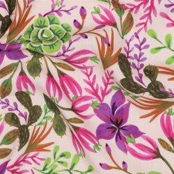 Viskose Lenzing 100% EcoVera™ Digital Blumen und...