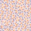 Baumwollpopeline Bio~Organic Blumen - pfirsich