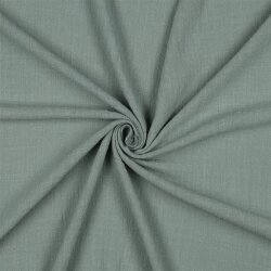 Baumwollstoff Slub vorgewaschen - altgrün