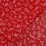 Feine Baumwollpopeline GEOMETRICS - RED/ PINK