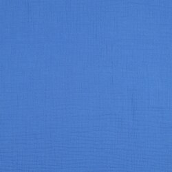 Musselin Uni *Vera*  - ozeanblau