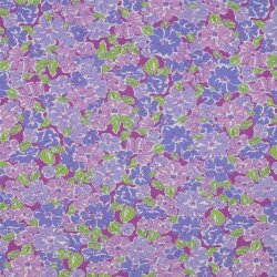 Viskosestoff Digital Blumen - PURPLE