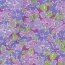 Viskosestoff Digital Blumen - PURPLE