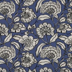 Canvas Blumen - BLUE