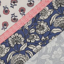 Canvas Blumen - BLUE