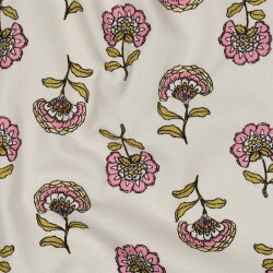 Canvas Blumenregen - creme/rosa