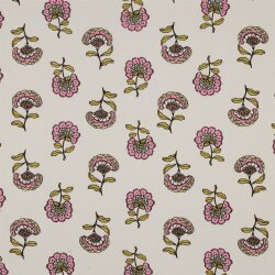 Canvas Blumenregen - creme/rosa