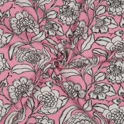 Canvas große Blumen - rosa