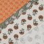 Canvas Blumenregen - creme/orange