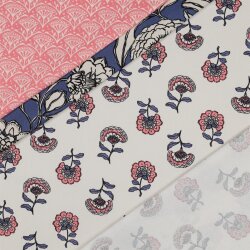 Canvas Blumen - BLUE/LIGHT PINK