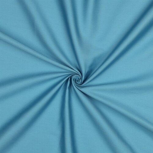 Baumwollsatin - kaltblau
