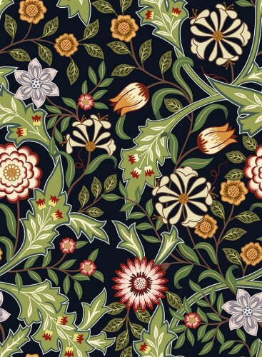 Interieurstoff Panama Blumen
